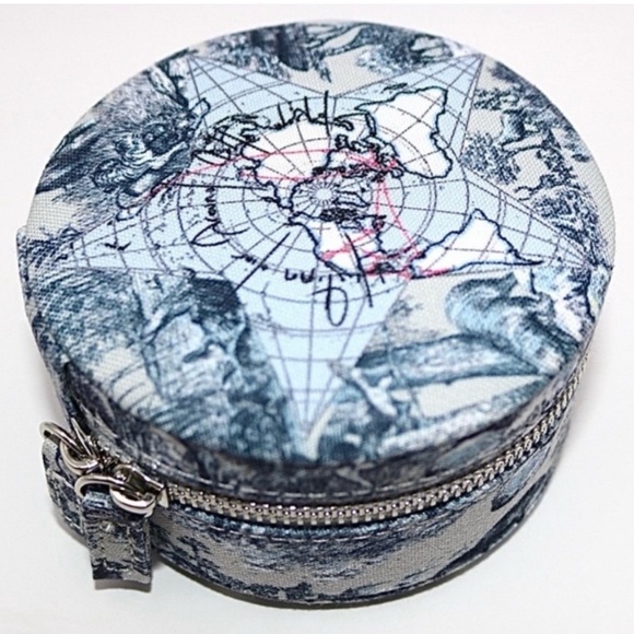 💙DIOR BEAUTY💙Travel Jewelry Case in🌏Around The World🌏Print/NWOT - Picture 6 of 10